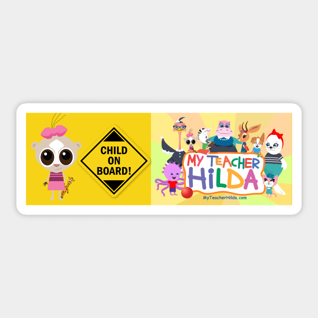 Child On Board/ Baby On Board Car Bumper Stickers - Safety Caution Sign Sticker by lunespark